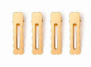 Kit Presilhas de Cabelo Douradas 4 Peças