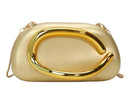 Bolsa Feminina Clutch de Festa Dourada