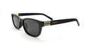Óculos de Sol Feminino Retangular Preto